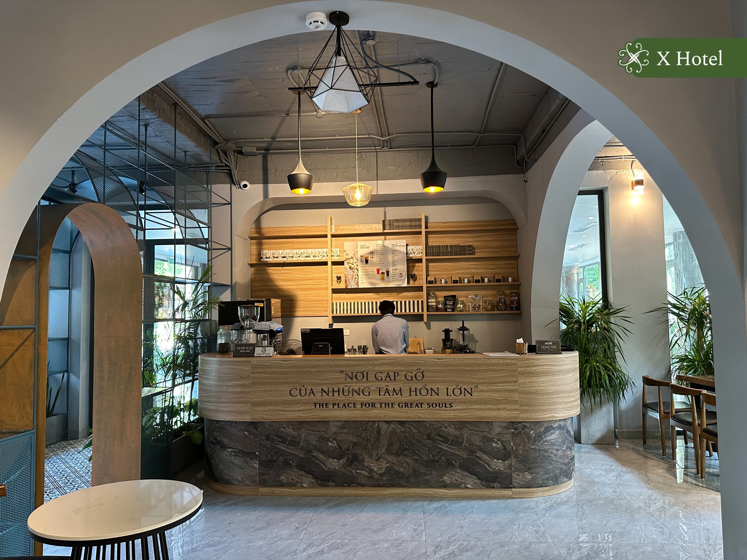 Quán cafe E-coffee Trung Nguyên tại X Hotel