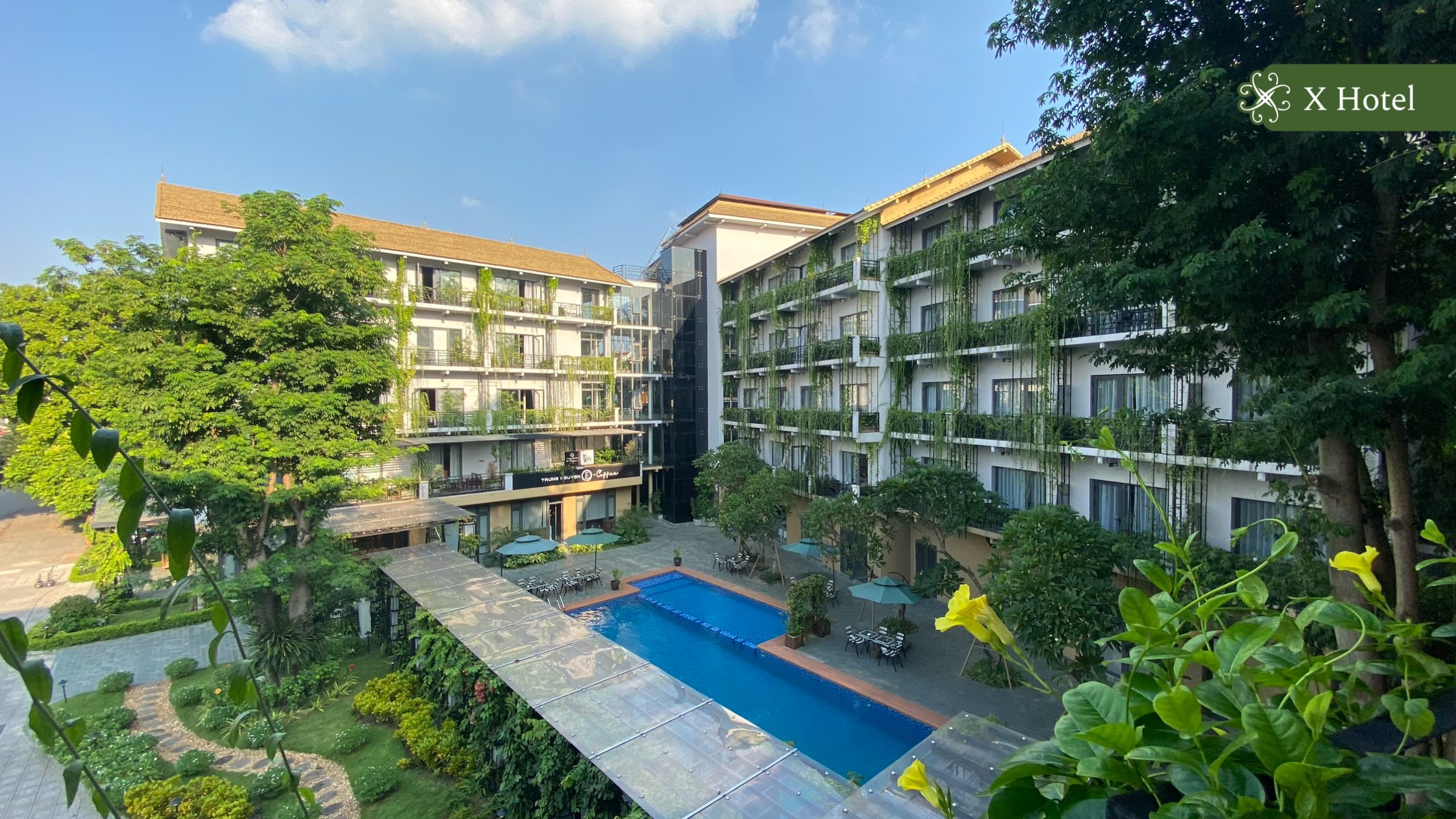 Khách sạn Thái Nguyên Xhotel với không gian xanh độc đáo