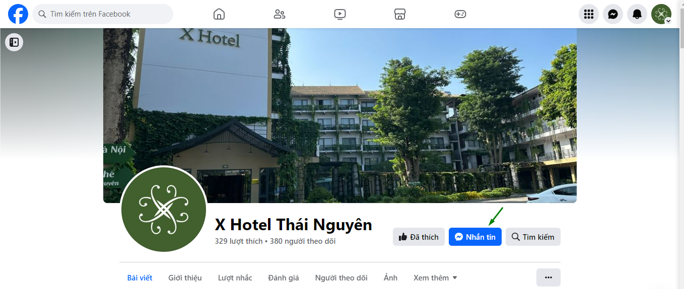 Fanpage chính thức của khách sạn là X Hotel Thái Nguyên