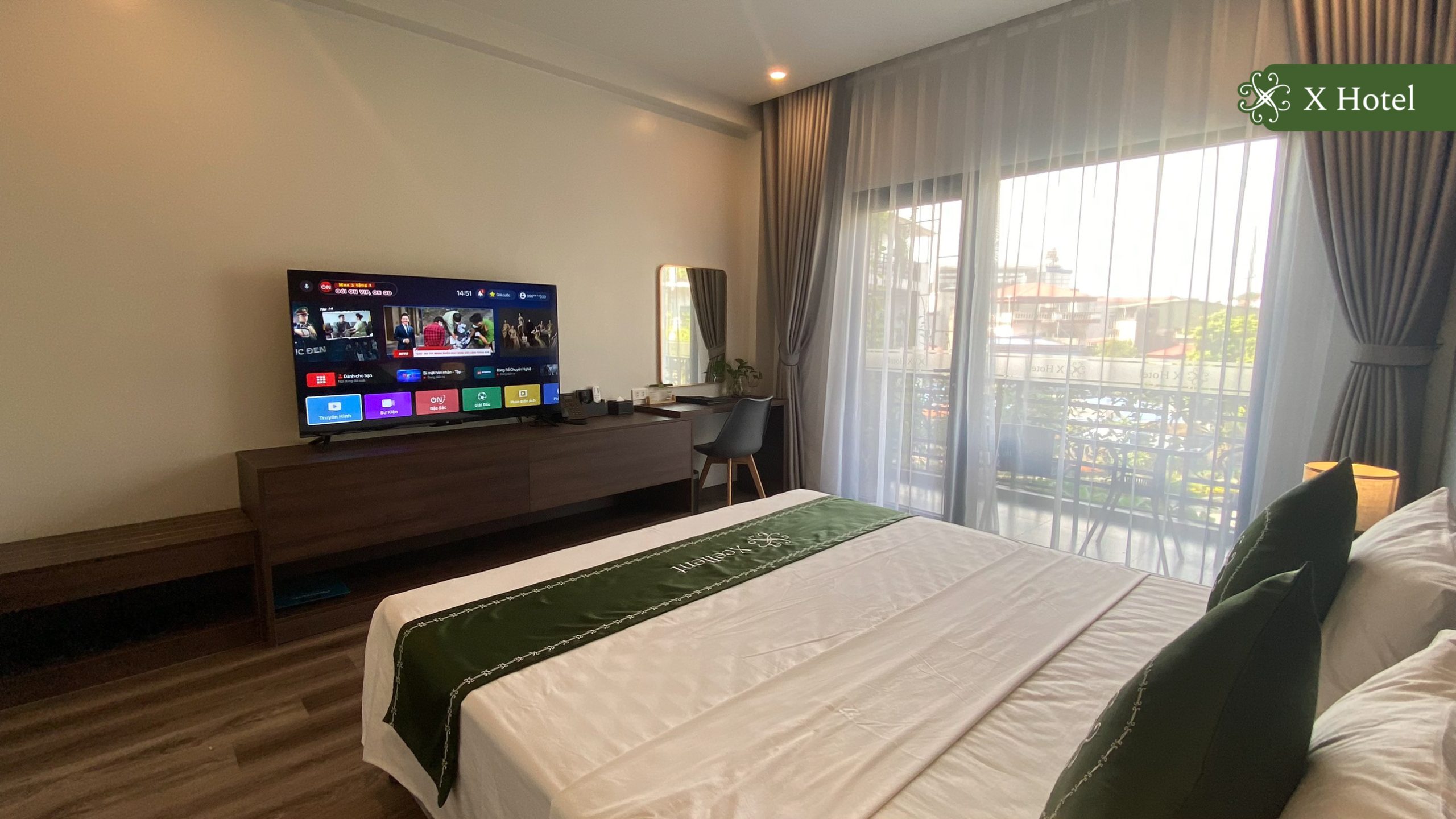 Khách sạn view đẹp Thái Nguyên - X Hotel có hệ thống phòng nghỉ dưỡng chuẩn 3 sao