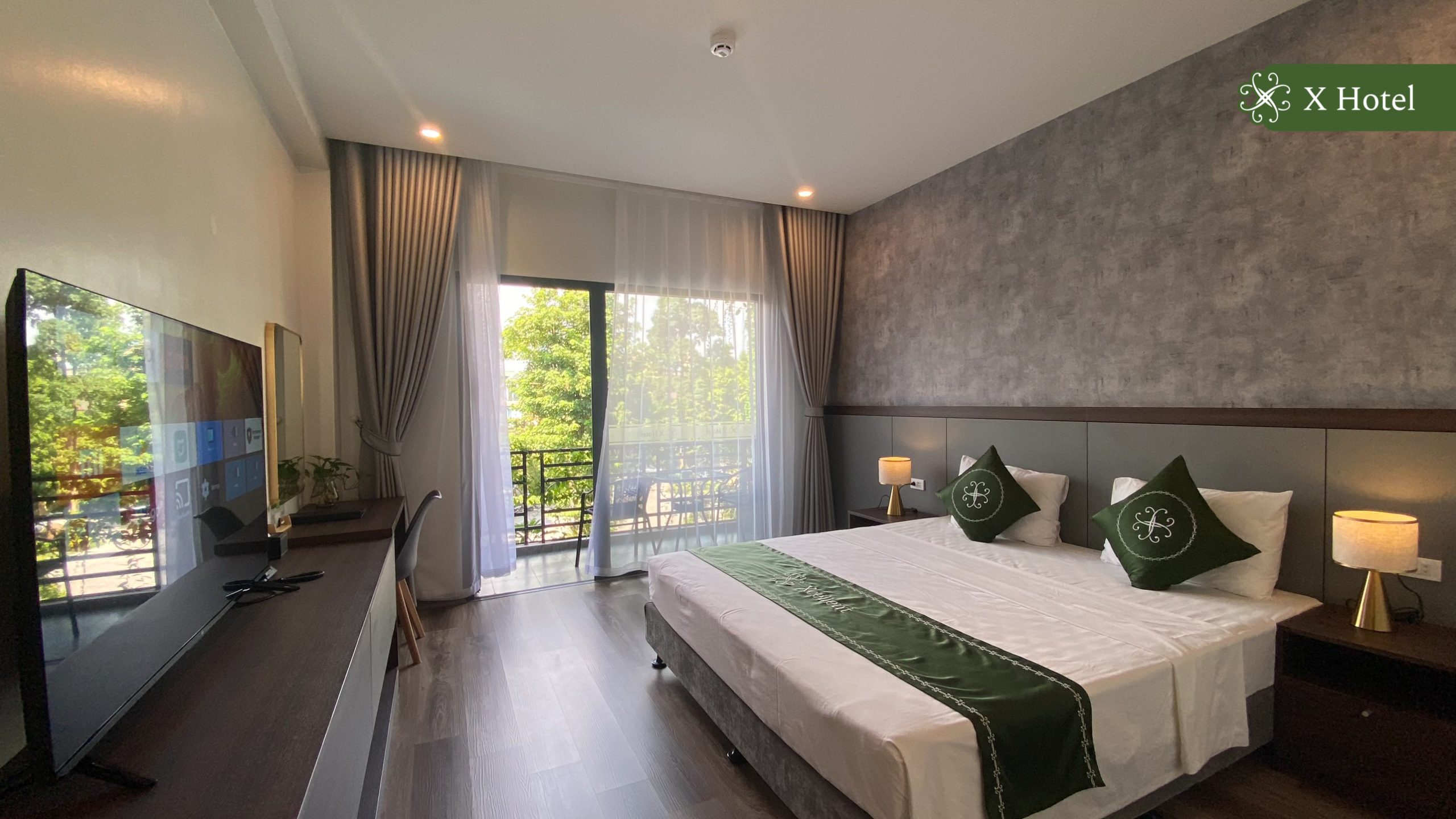 Phòng Double room tại khách sạn gần ga Thái Nguyên X Hotel