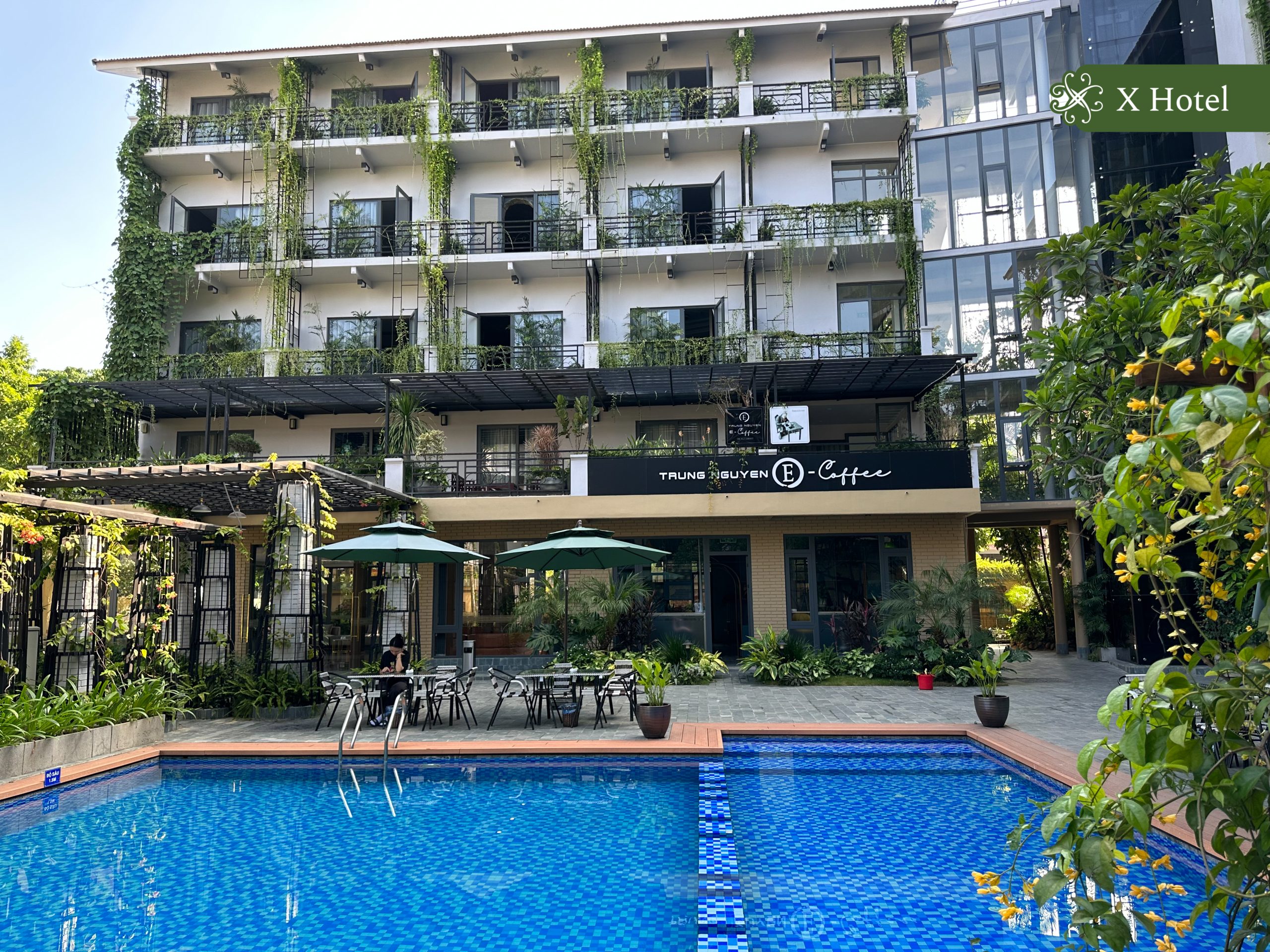 Khách sạn Thái Nguyên có nhà hàng X Hotel là một trong những khách sạn 3 sao hiếm hoi sở hữu kiến trúc xanh độc đáo
